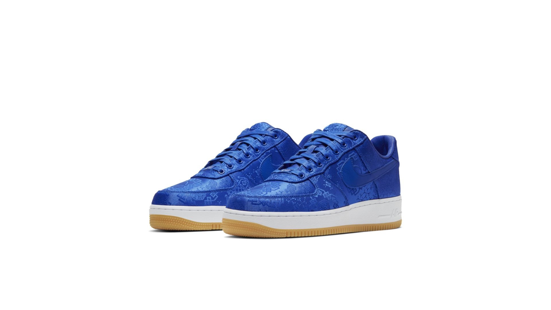 air force 1 clot blue silk