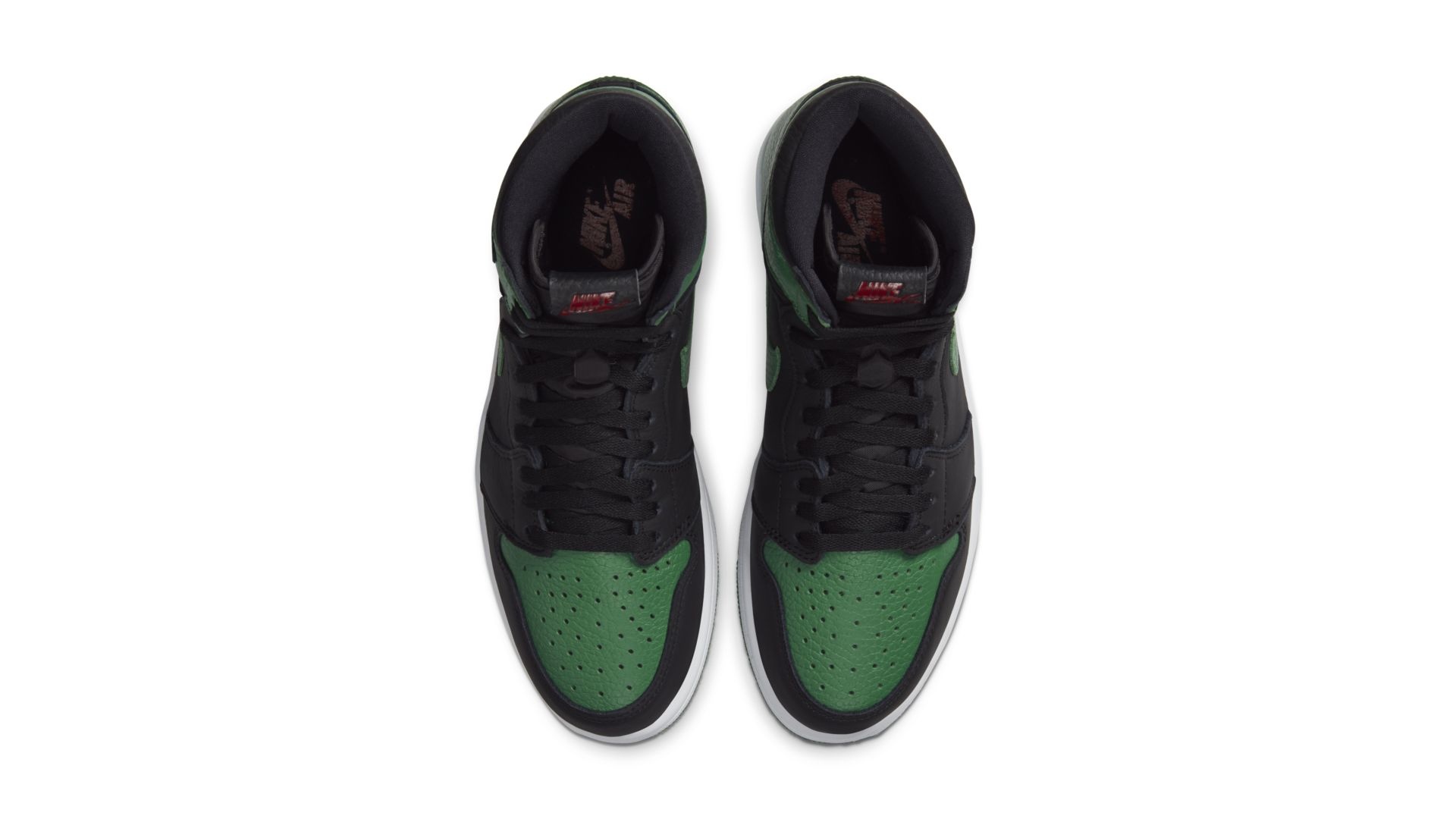 new jordans green and black