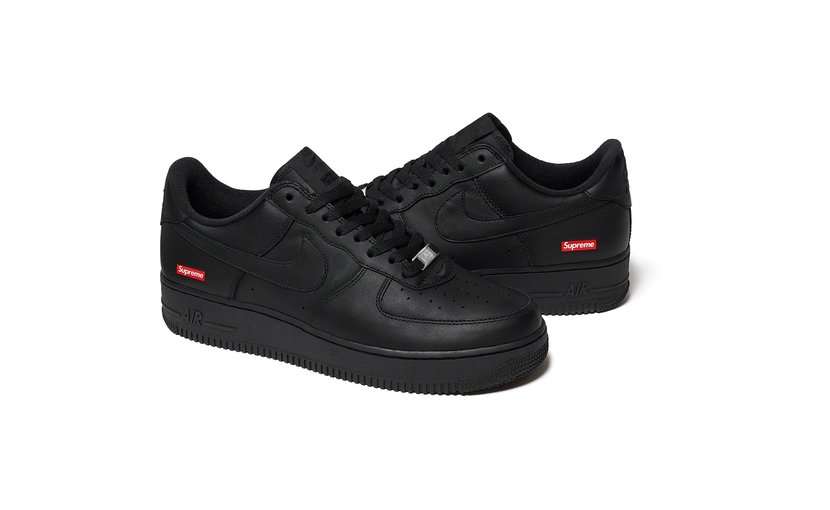 supreme black air force 1