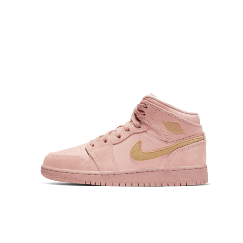 jordan 1 mid coral gold