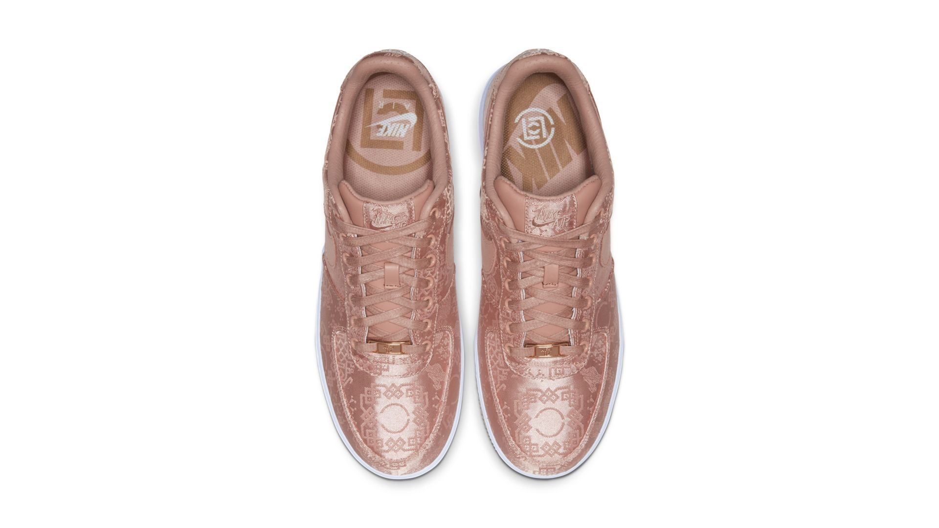 clot x nike air force 1 low rose gold