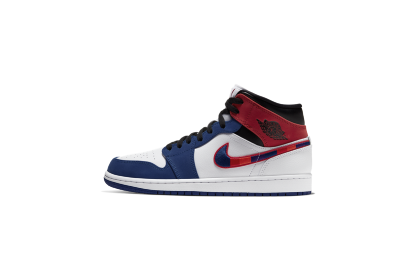 Air Jordan 1 Mid 'Multi-Color Swoosh 