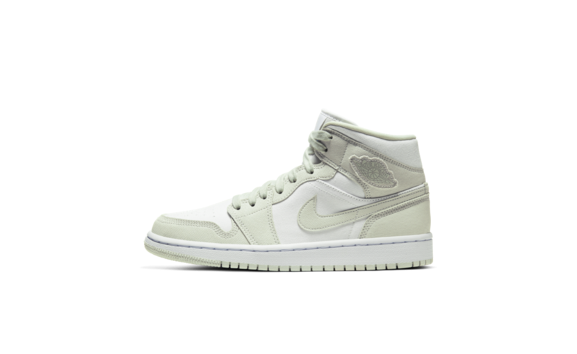 air jordan 1 mid spruce aura womens