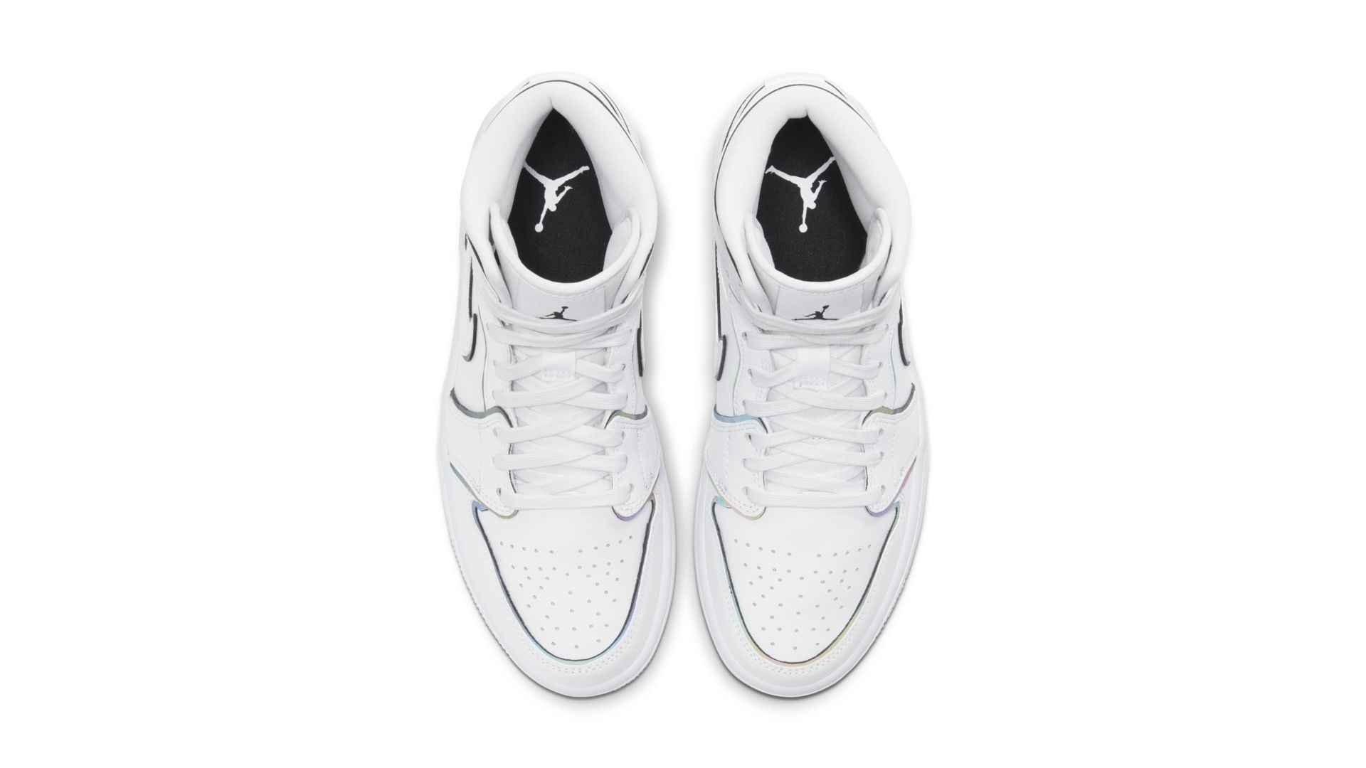 nike air jordan 1 mid se iridescent reflective white