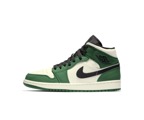 air jordan mid 1 pine green