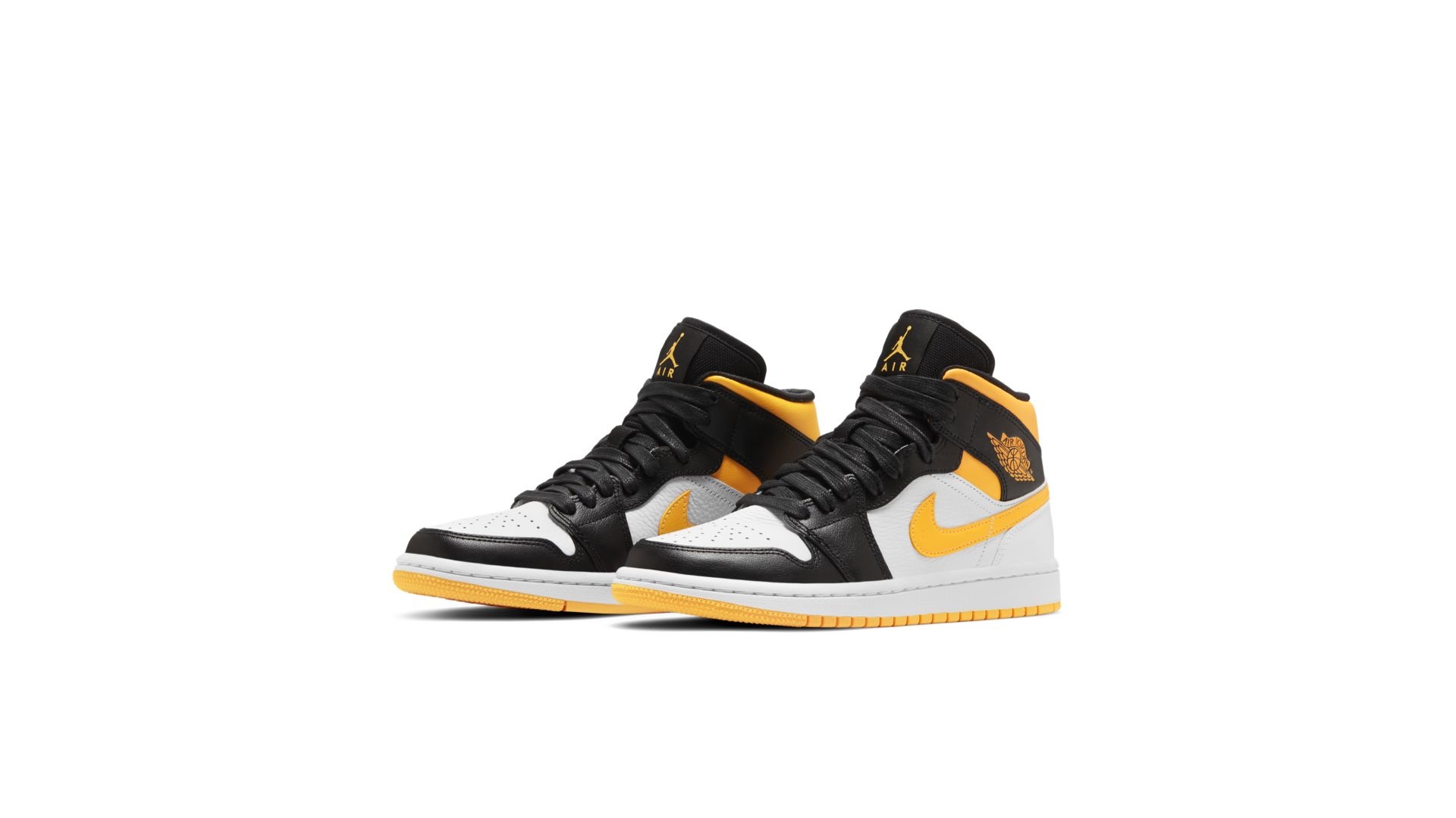 yellow orange and black jordans