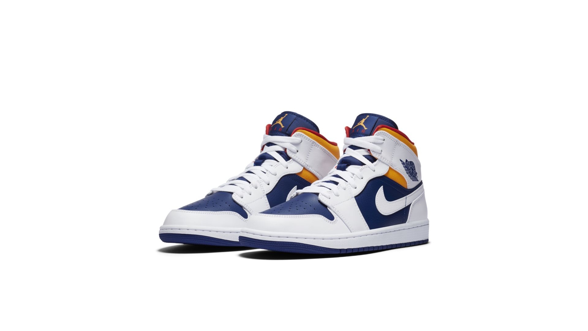 air jordan 1 mid orange blue