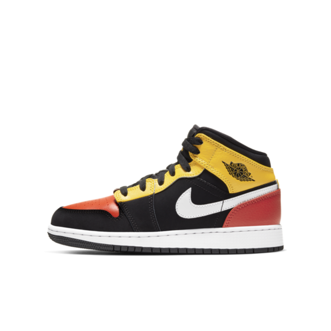 air jordan 1 mid orange and yellow