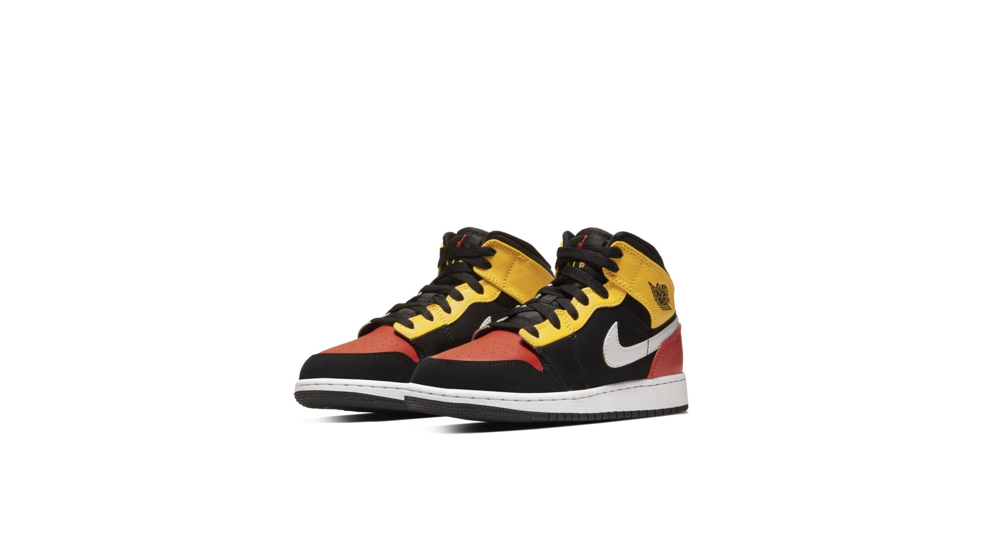 air jordan 1 yellow orange black