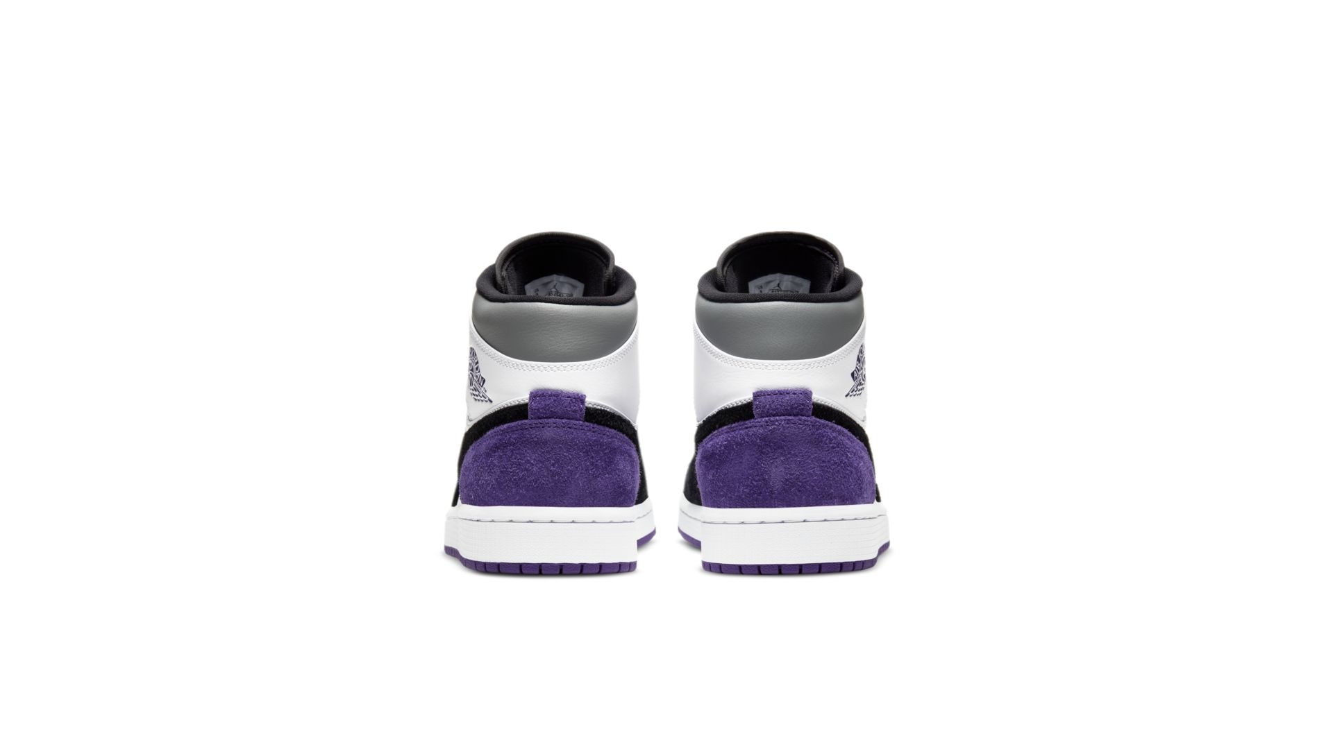 purple and white toddler jordans