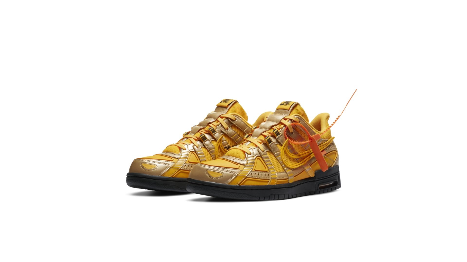 off white dunks university gold