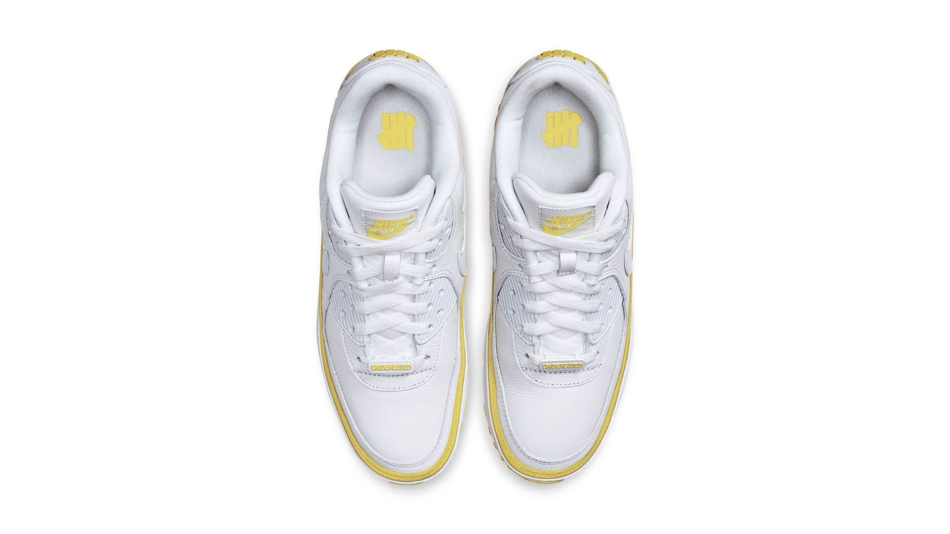 air max 90 undefeated white yellow