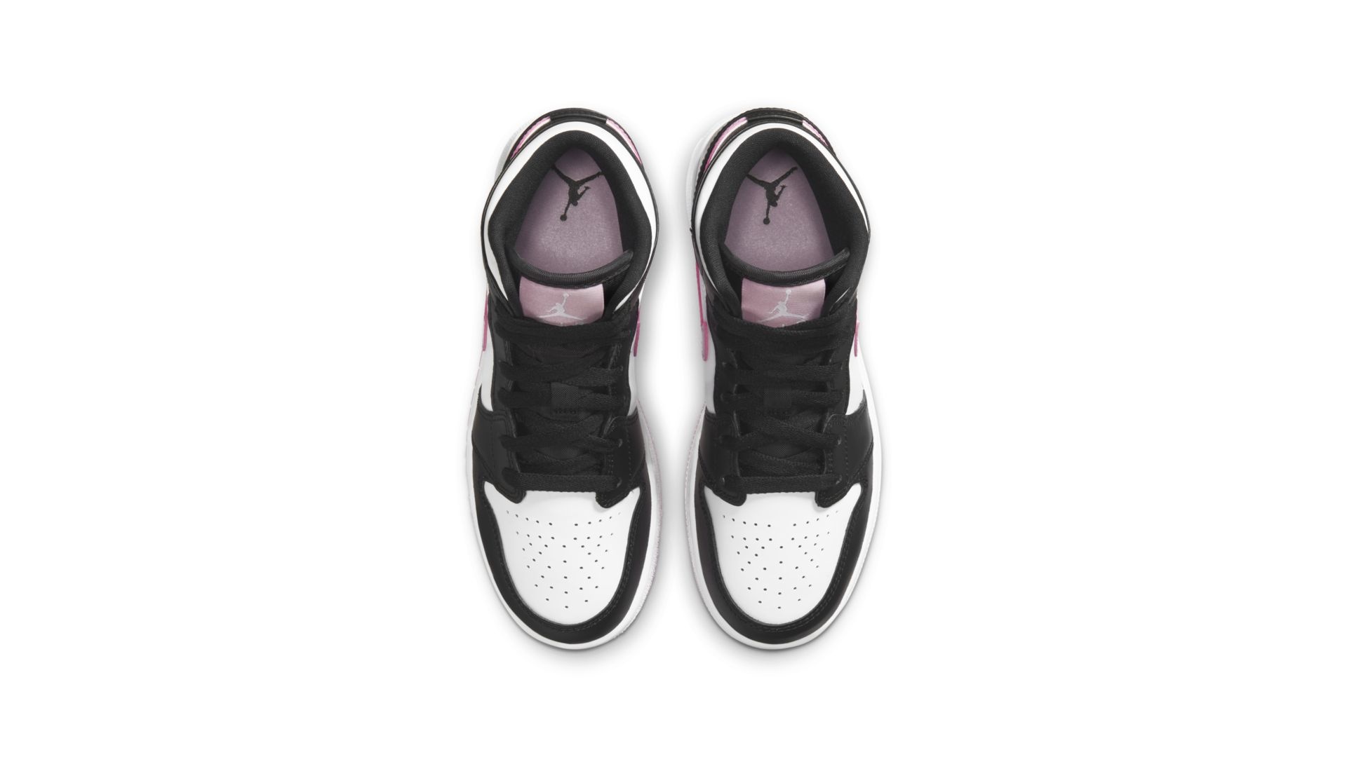 mid air jordan 1 black and white