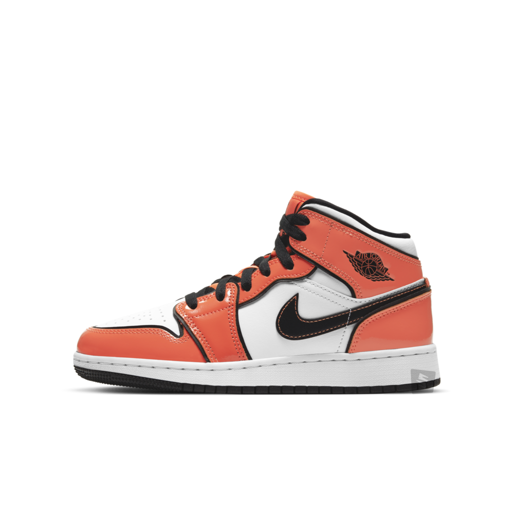 orange air jordan 1 big kid