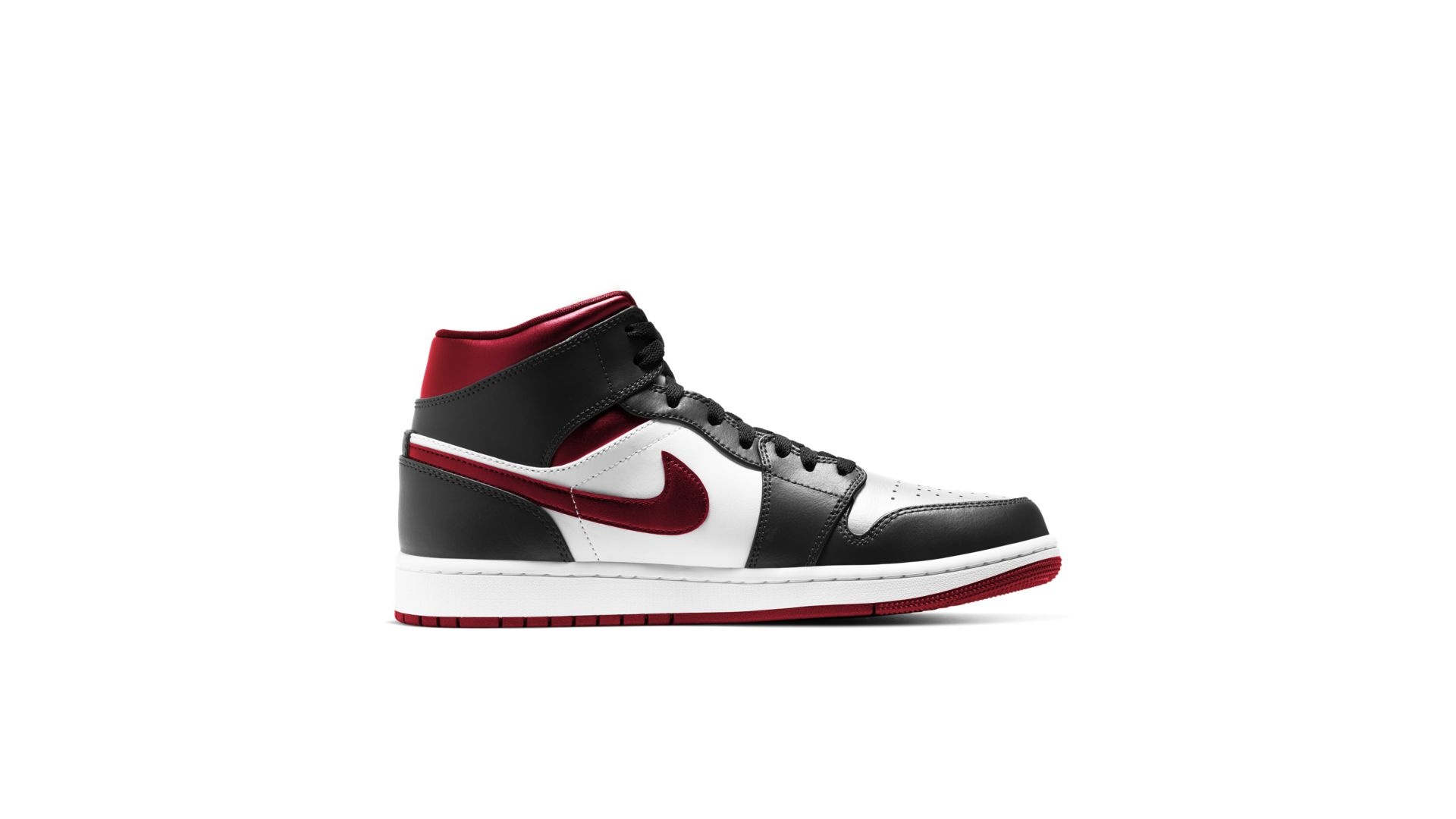 Air Jordan 1 Mid Gym Red Black White Sneakin