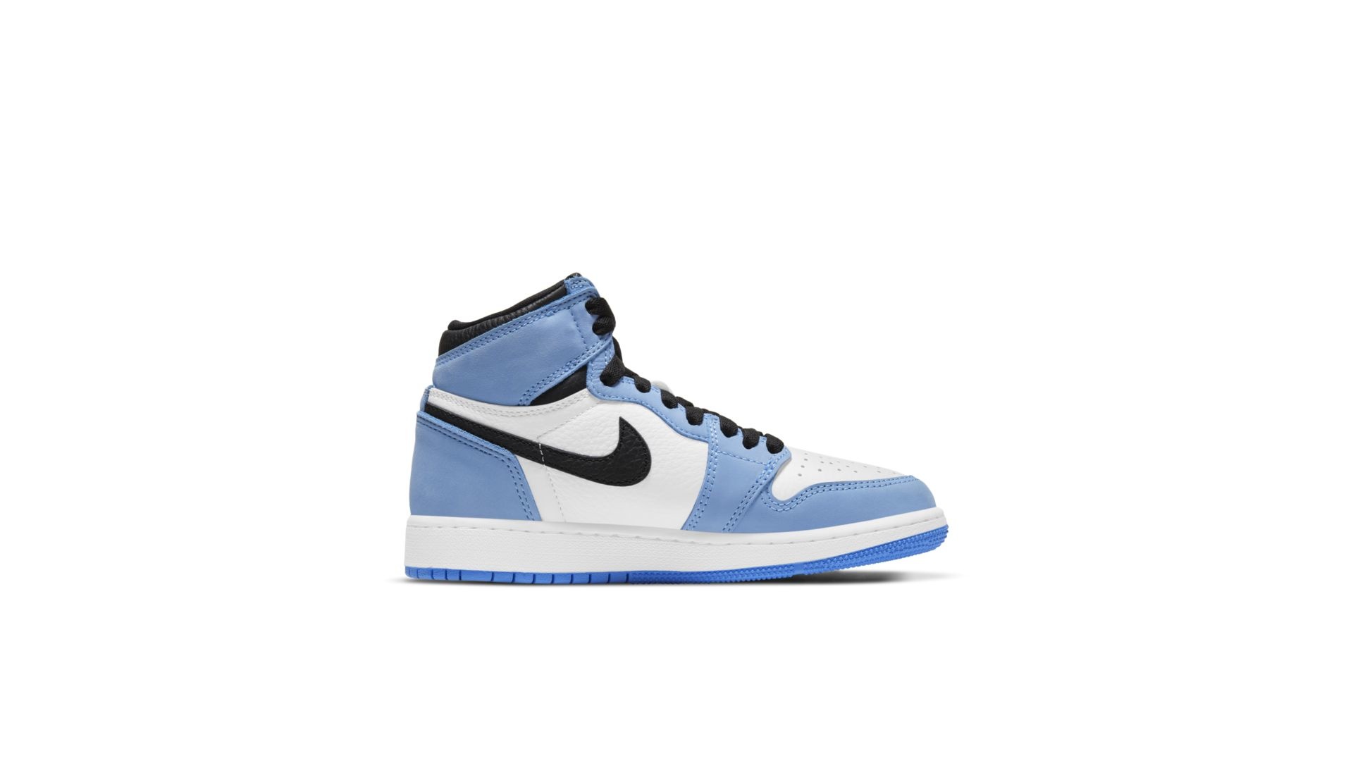 Air Jordan 1 High White University Blue Black Gs Sneakin