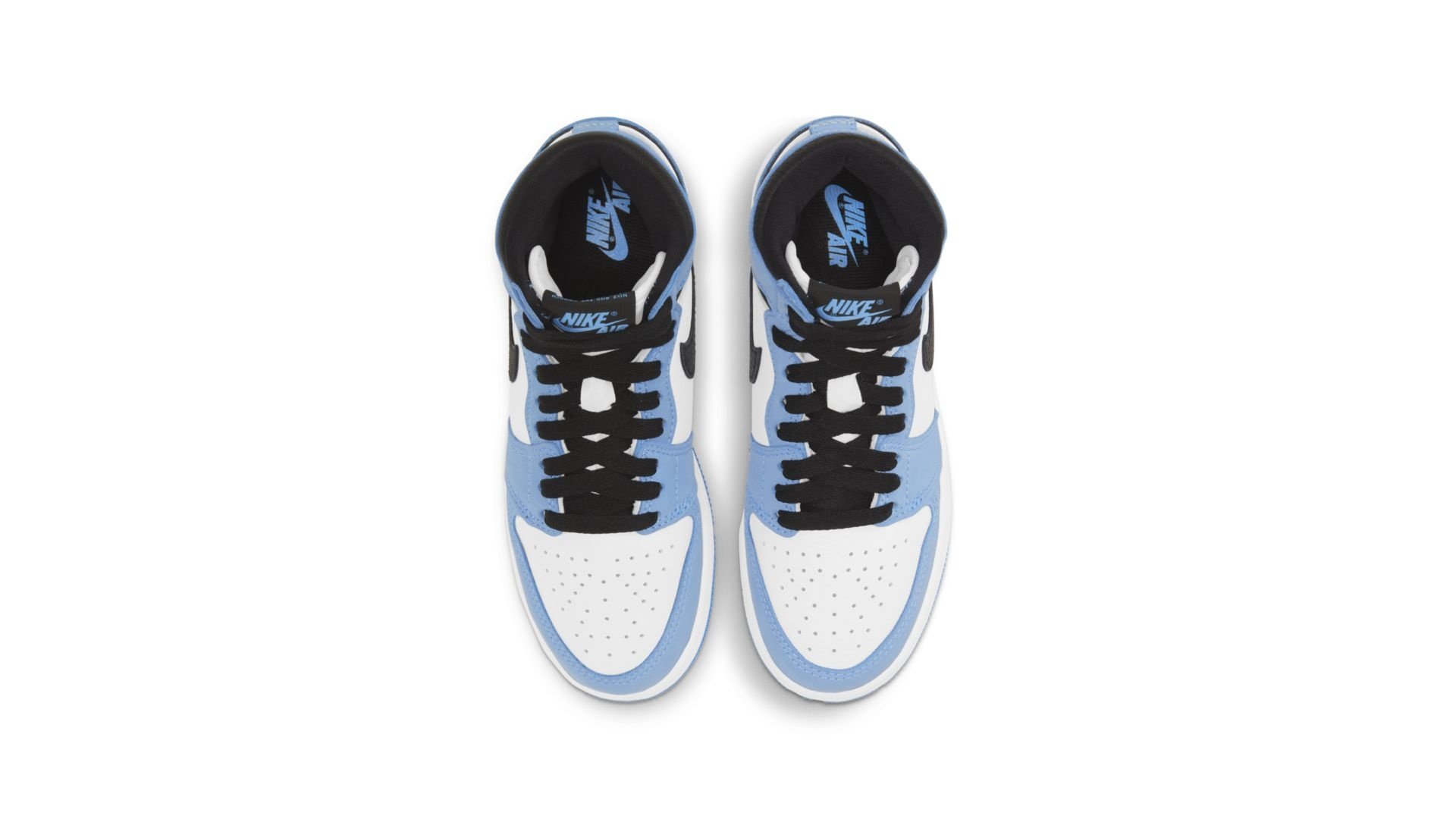 Air Jordan 1 High White University Blue Black Gs Sneakin