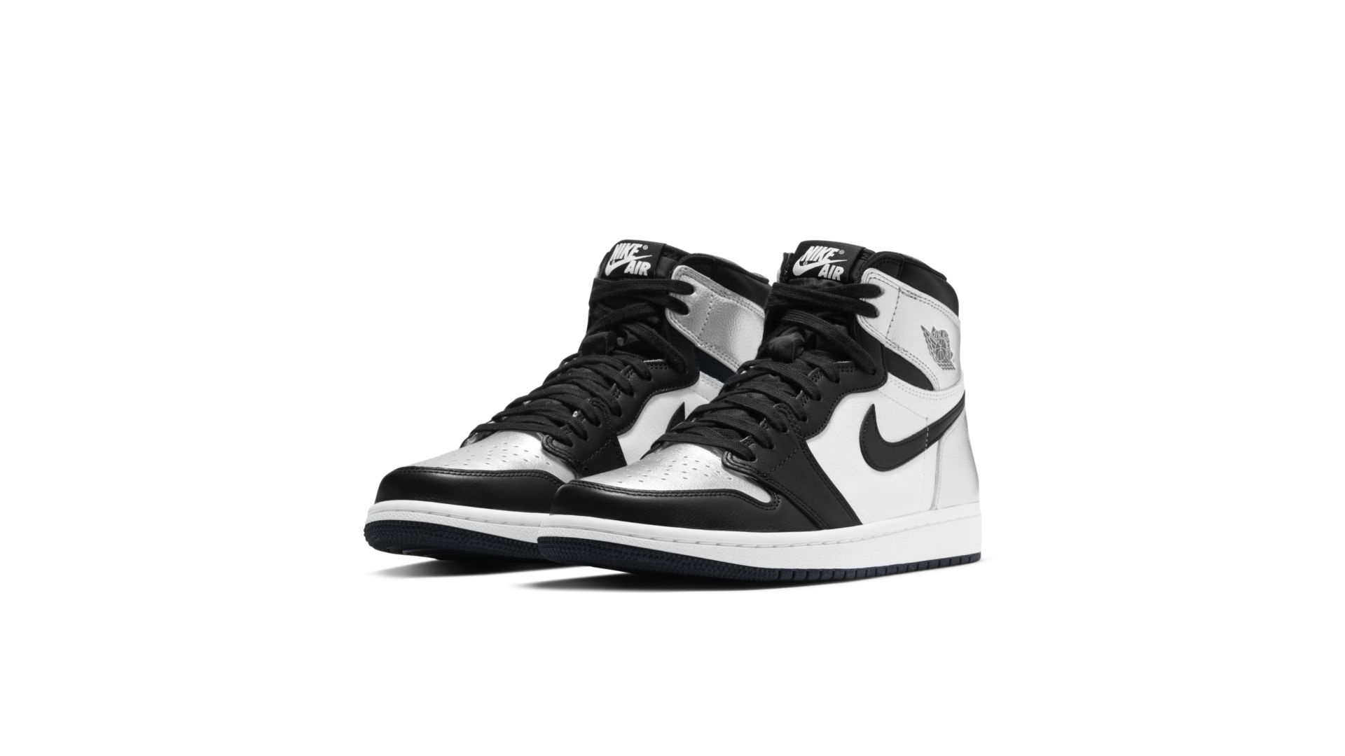 white and black jordan 1 high