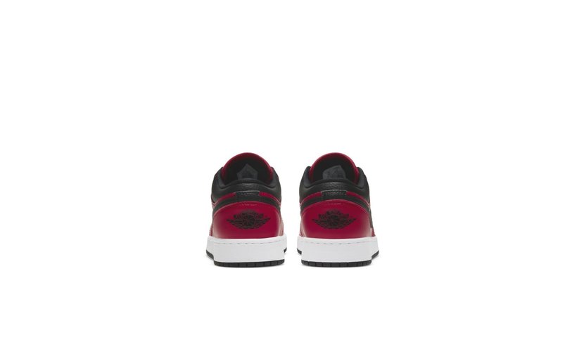 Air Jordan 1 Low Gym Red Black Pebbled Gs Sneakin