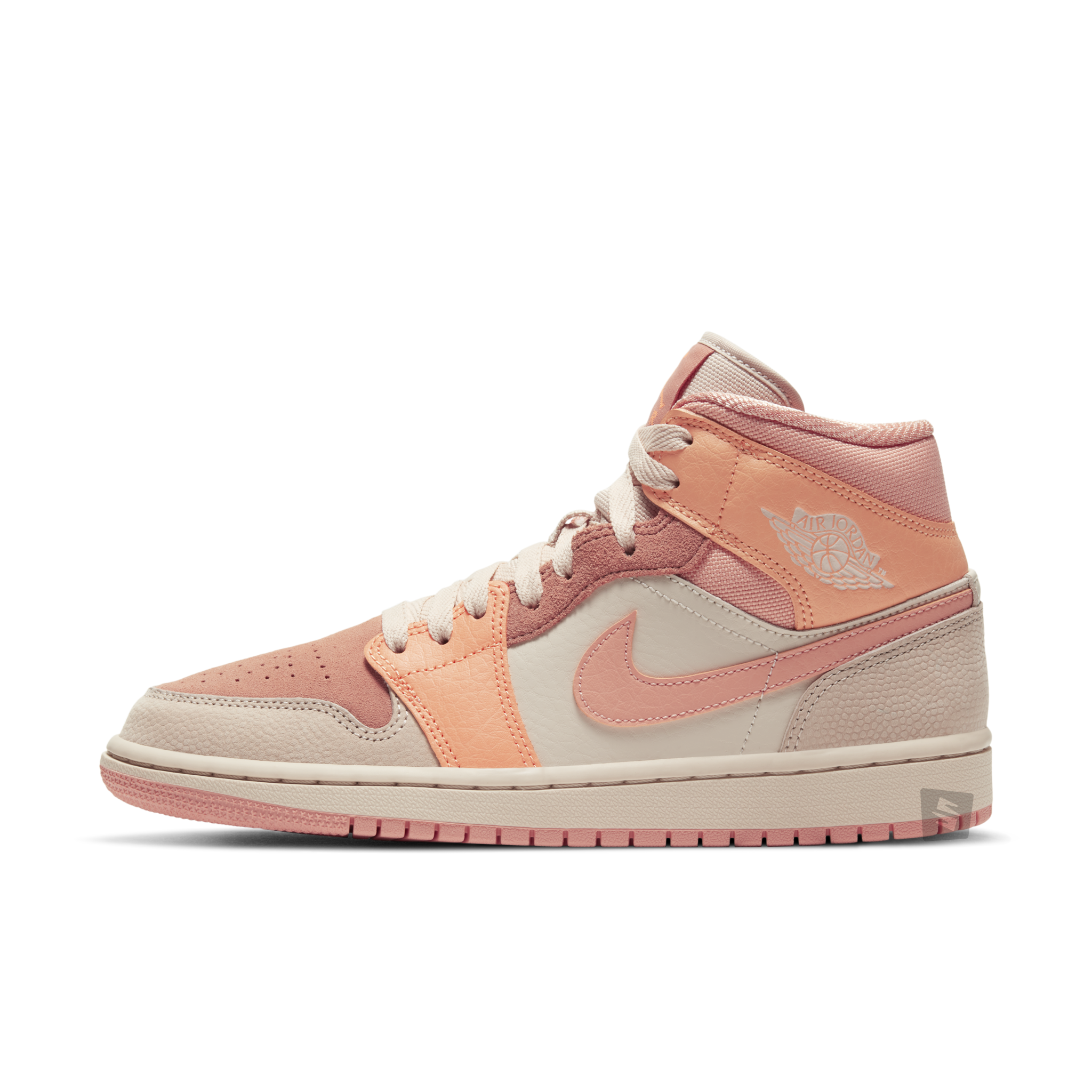 pink orange white jordans