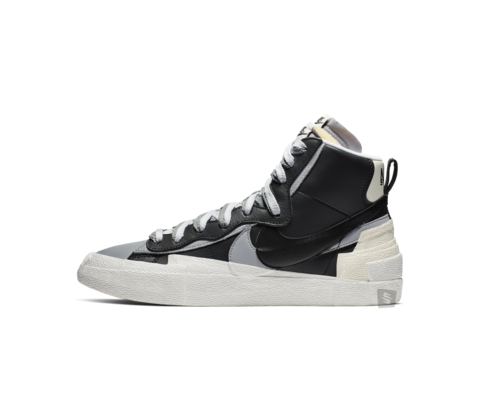 sacai x nike blazer mid white grey