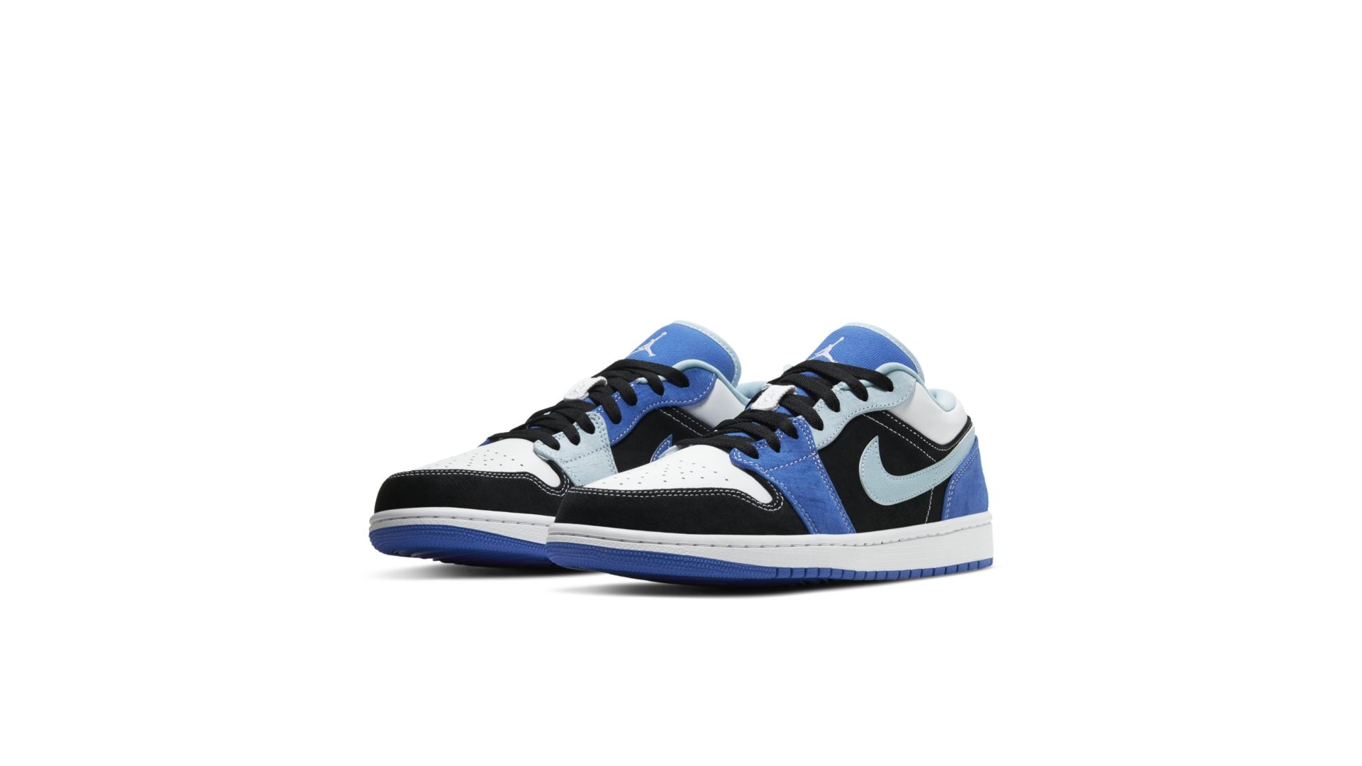 Air Jordan 1 Low Black Blue White Sneakin