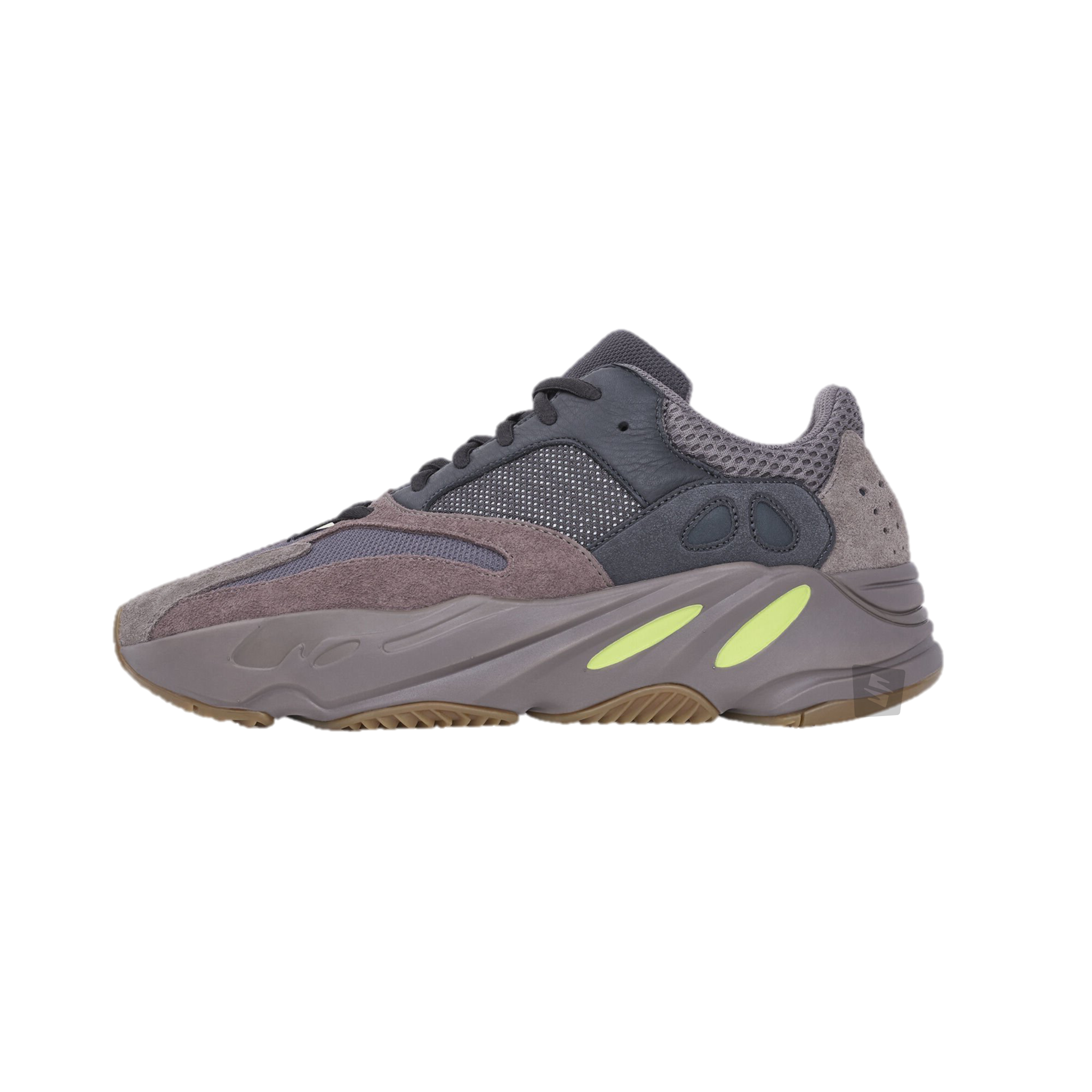 yeezy 700 mauve green laces