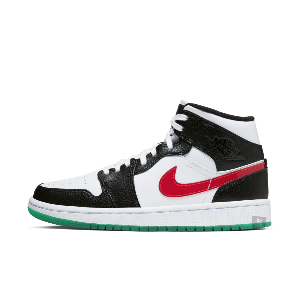 Air Jordan 1 Mid 'Alternate Swooshes Red Yellow' (W) - Sneakin