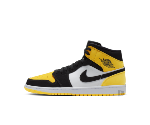 jordan 1 mid yellow and black