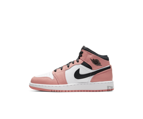 Air Jordan 1 Mid White Light Arctic Pink Gs Sneakin Air Jordan 1 Mid White Light Arctic Pink Gs Sneakin