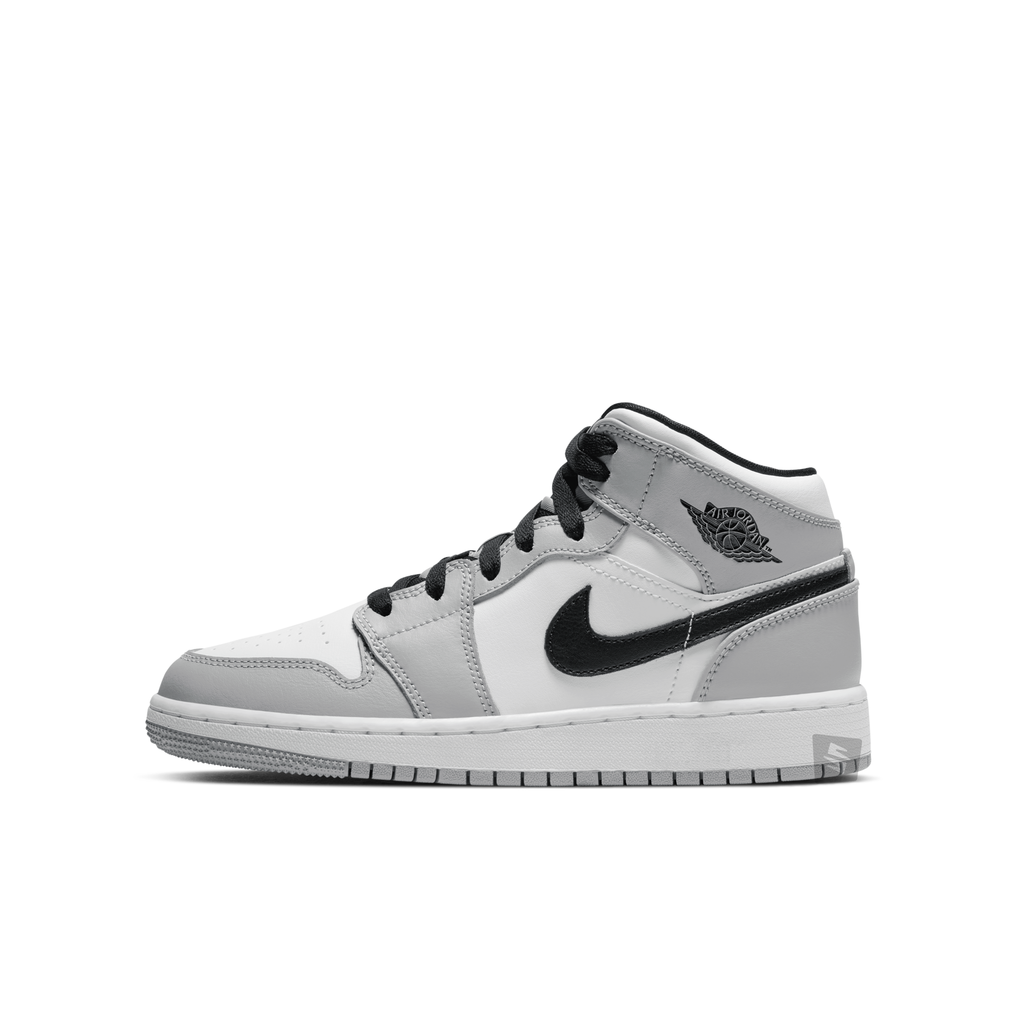 Air Jordan 1 Mid 'Light Smoke Grey' (GS 