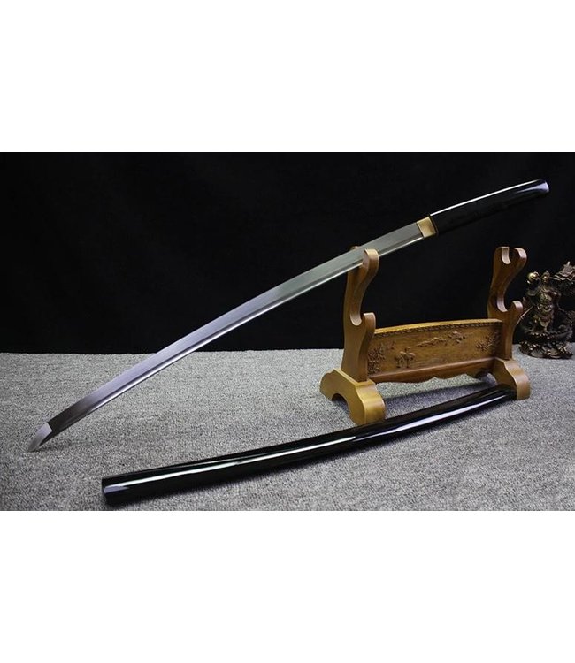 Shirasaya samurai zwaard zwart gebogen