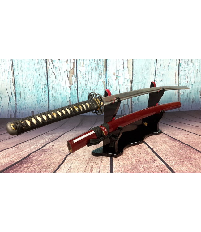 Samoerai zwaard met rode saya