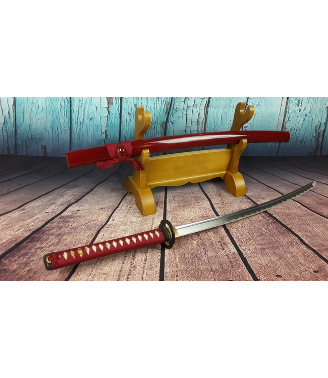 Samurai zwaard met rode saya (m)