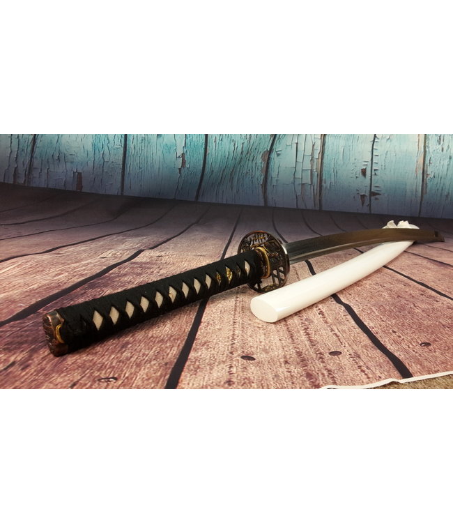 Damast staal samurai zwaard wit (N)