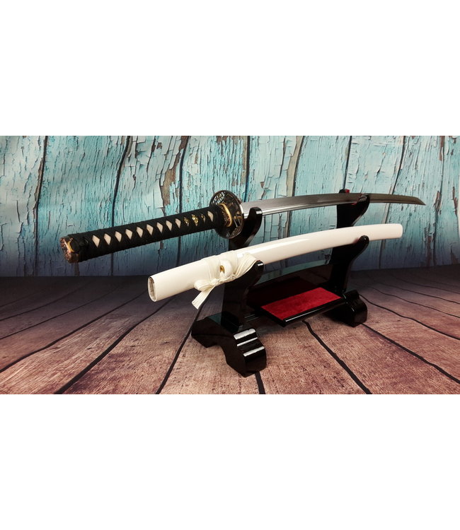 Damast staal samurai zwaard wit (N)
