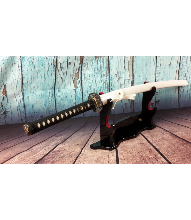 Damast staal samurai zwaard wit (N)