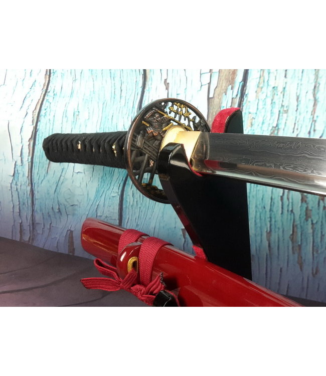 Samurai zwaard van gevouwen staal (n)