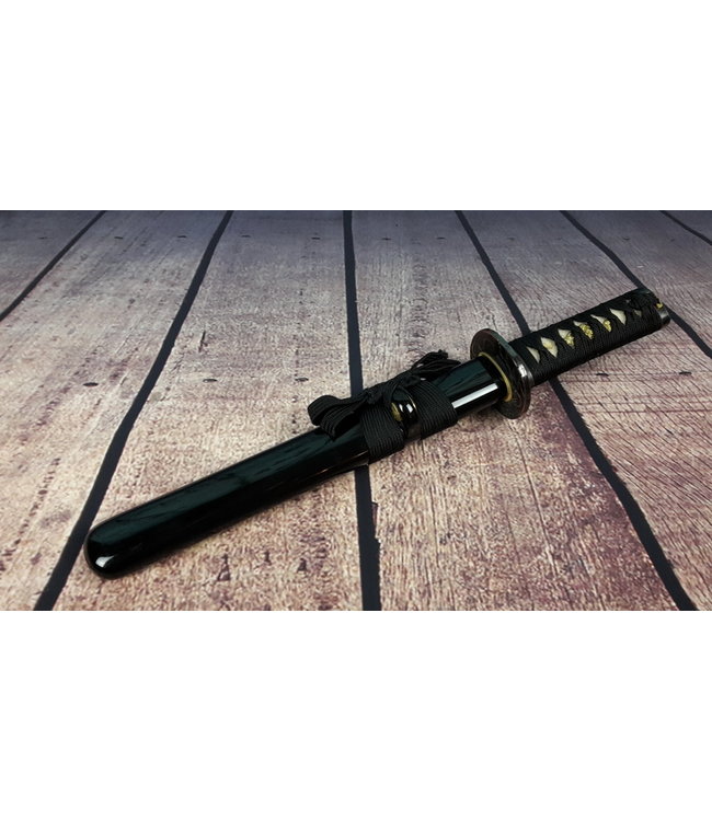 Zwart samurai tanto mes