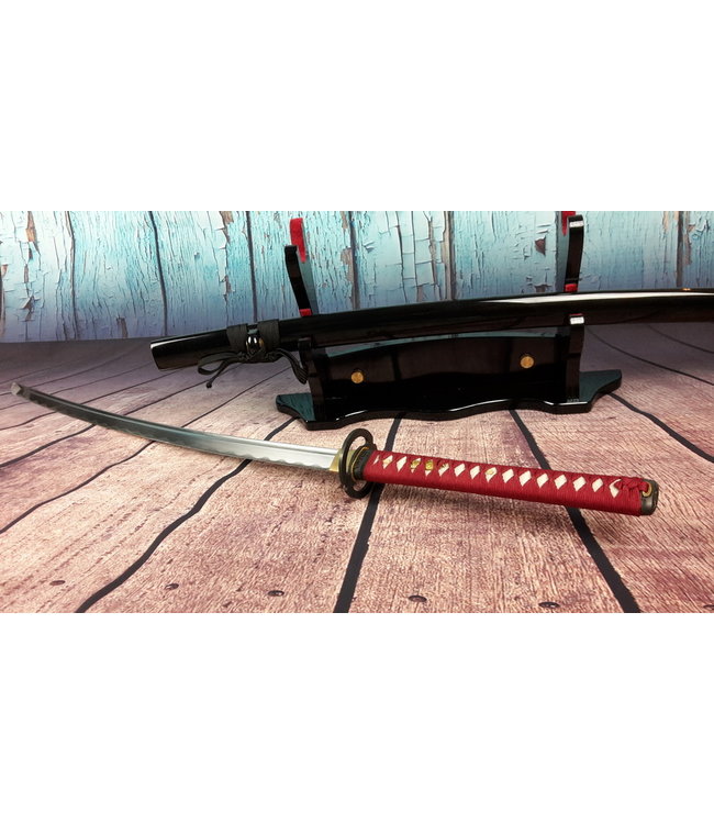 Samurai zwaard rode ito en zwarte saya