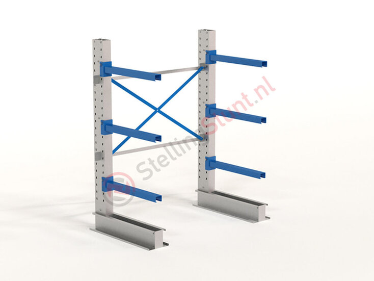 Draagarmstelling Basisvak Enkelzijdig 1976x1500x800mm (hxbxd)