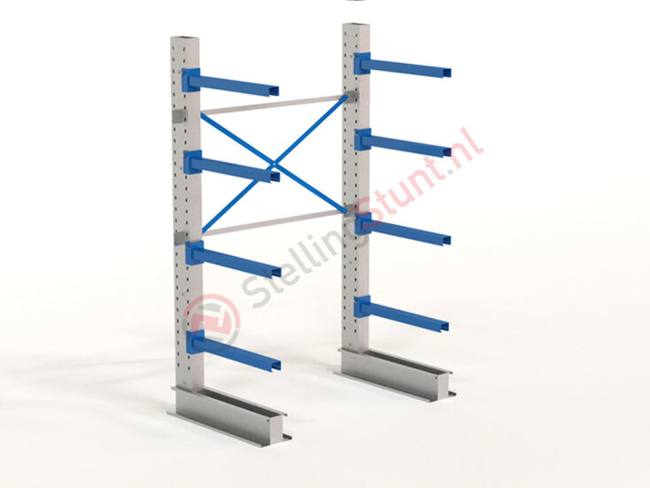 Draagarmstelling Basisvak Enkelzijdig 2432x1500x800mm (hxbxd)