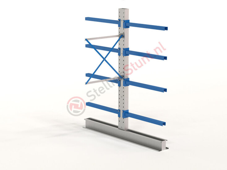 Draagarmstelling Aanbouwvak Dubbelzijdig 2432x1000x1000mm (hxbxd)