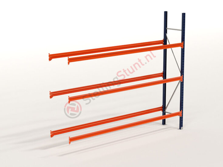 Kimer magazijnstellingen voor duurzame opslag Bandenstelling Aanbouwvak 2250x2750x400mm (hxbxd)