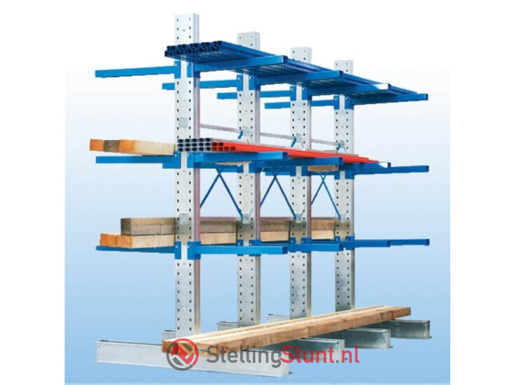 Draagarmstelling Aanbouwvak Dubbelzijdig 2432x1000x600mm (hxbxd)
