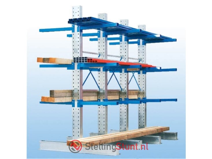 Draagarmstelling Aanbouwvak Dubbelzijdig 2964x1000x1000mm (hxbxd)
