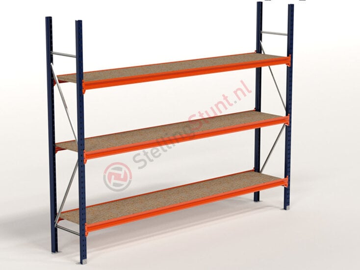 Kimer magazijnstellingen voor duurzame opslag Grootvakstelling Basisvak 2250x2800x500mm (hxbxd)