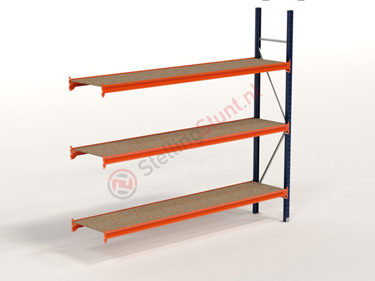 Kimer magazijnstellingen voor duurzame opslag Grootvakstelling Aanbouwvak 2250x2450x500mm (hxbxd)