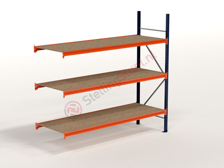 Kimer magazijnstellingen voor duurzame opslag Grootvakstelling Aanbouwvak 2250x2450x800mm (hxbxd)