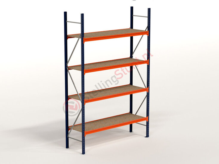 Kimer magazijnstellingen voor duurzame opslag Grootvakstelling Basisvak 3000x1950x600mm (hxbxd)